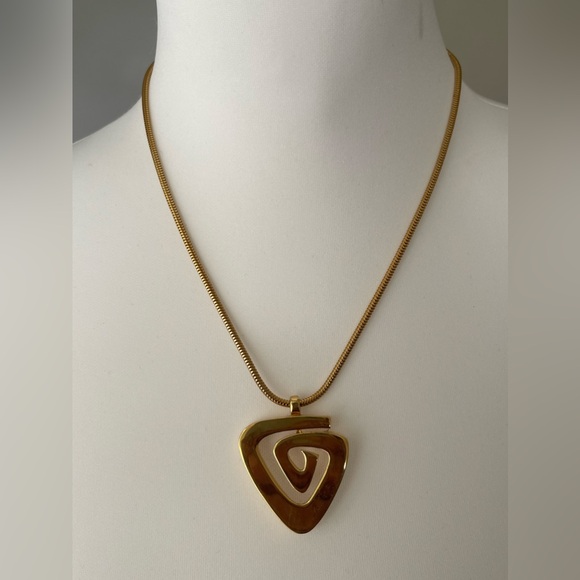 Givenchy Jewelry - GIVENCHY Gold Tone Pendant Necklace